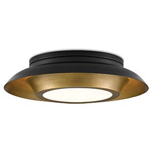 Currey & Company Metaphor Ceiling Light in Painted Antique Brass