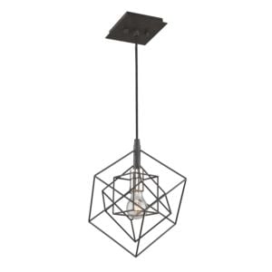 Artcraft Artistry Pendant Light in Matte Black & Polished Nickel