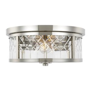 Visual Comfort Studio Alec 2-Light Ceiling Light in Polished Nickel by Alexa Hampton