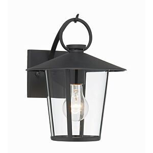 Andover 1-Light Outdoor Wall Mount in Matte Black