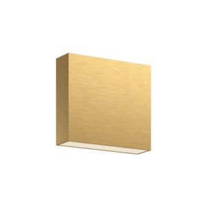 Mica LED All-Terior Wall in Brushed Gold