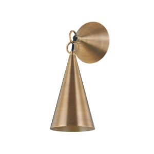 Midvale 1-Light Wall Sconce in Patina Brass