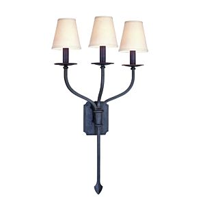 La Brea 3-Light Wall Sconce in French Iron