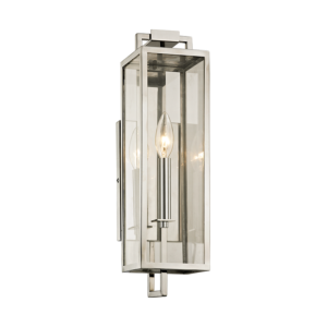 Troy Beckham 17 Inch Outdoor Wall Light in Polished Stainless