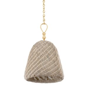 Reina 1-Light Pendant in Gold Leaf