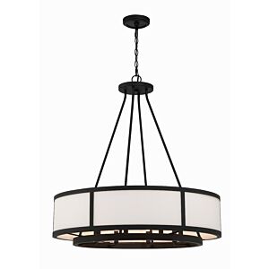 Bryant 8-Light Chandelier in Forge Black