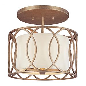 Sausalito 3-Light Flush Mount in Textured Iron