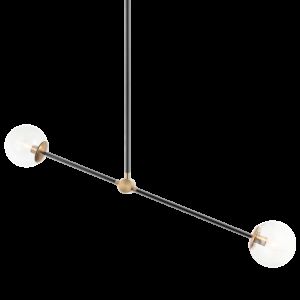 Matteo Cosmic 2-Light Pendant Light In Aged Gold Brass