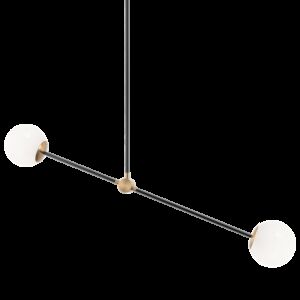 Matteo Cosmic 2-Light Pendant Light In Aged Gold Brass