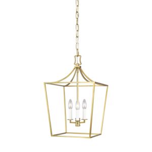 Visual Comfort Studio Southold 3-Light Chandelier in Burnished Brass by Chapman & Myers