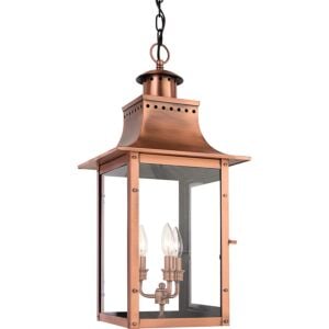 Chalmers 3-Light Pendant in Aged Copper
