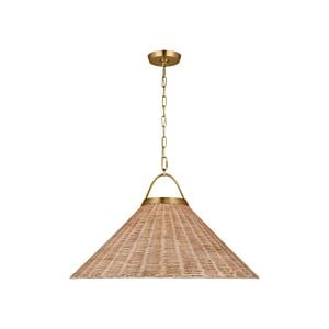 Whitby 1-Light Pendant in Burnished Brass