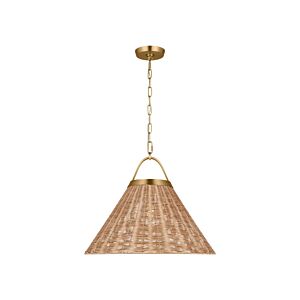 Whitby 1-Light Pendant in Burnished Brass