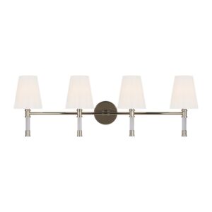 Hanover 3-Light Bathroom Vanity Light in Polished Nickel