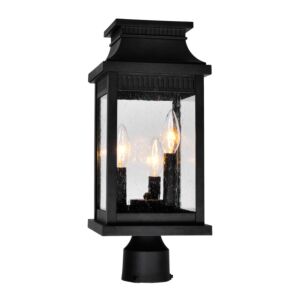 CWI Lighting Milford Milford 3 Light Outdoor Black Lantern Head