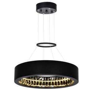 CWI Lighting Rosalina LED Chandelier with Matte Black Finish