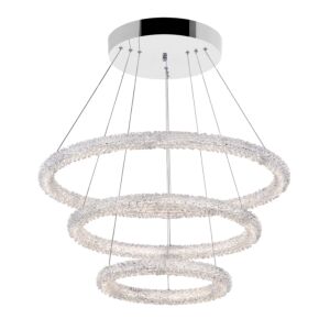 CWI Lighting Arielle LED Chandelier with Chrome Finish