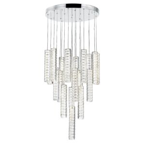 CWI Lighting Celina LED Chandelier with Chrome Finish