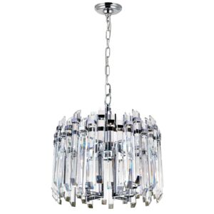 CWI Lighting Henrietta 4 Light Chandelier with Chrome Finish