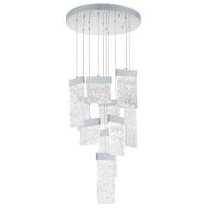 CWI Lighting Carolina LED Chandelier with Pewter Finish