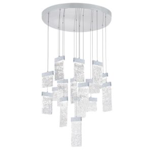 CWI Lighting Carolina LED Chandelier with Pewter Finish