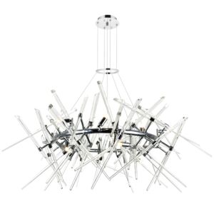 CWI Lighting Icicle 12 Light Chandelier with Chrome Finish