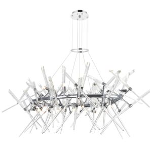 CWI Lighting Icicle 12 Light Chandelier with Chrome Finish