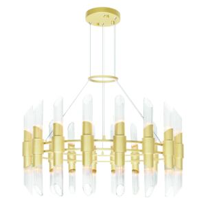 CWI Lighting Croissant 36 Light Chandelier with Satin Gold finish