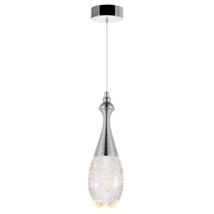 CWI Lighting Dior LED Down Mini Pendant with Chrome finish