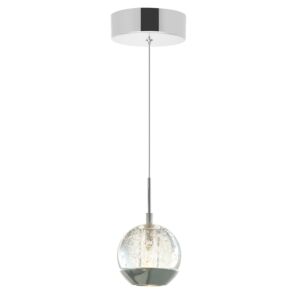 CWI Perrier 1 Light Down Mini Pendant With Chrome Finish