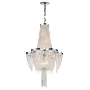 CWI Taylor 7 Light Down Chandelier With Chrome Finish