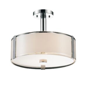 CWI Lighting Lucie 4 Light Drum Shade Chandelier with Chrome finish