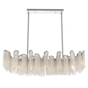 CWI Daisy 7 Light Down Chandelier With Chrome Finish