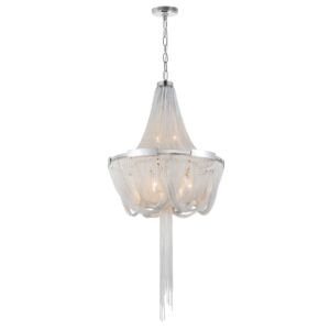 CWI Enchanted 6 Light Down Chandelier With Chrome Finish