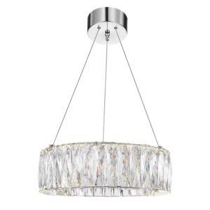CWI Lighting Juno LED Chandelier with Chrome finish