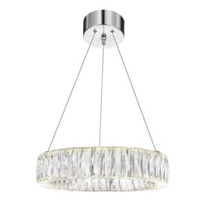 CWI Lighting Juno LED Chandelier with Chrome finish