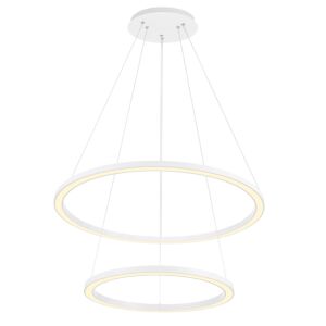 CWI Lighting Chalice LED Chandelier with White finish