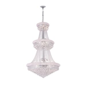 CWI Lighting Empire 32 Light Down Chandelier with Chrome finish