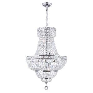 CWI Stefania 8 Light Down Chandelier With Chrome Finish