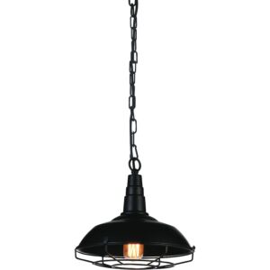 CWI Lighting Morgan 1 Light Down Mini Pendant with Black finish