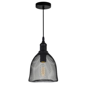 CWI Lighting Drea 1 Light Down Mini Pendant with Black finish