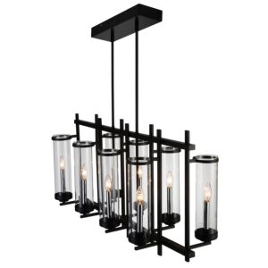 Sierra 8-Light Chandelier in Black