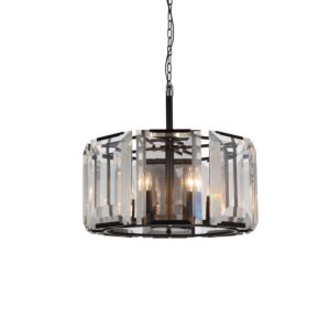 CWI Lighting Jacquet 8 Light Chandelier with Black finish