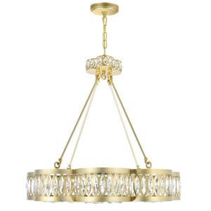 CWI Nova 8 Light Chandelier With Champagne Finish