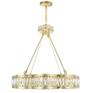 CWI Lighting Nova 8 Light Chandelier with Champagne finish