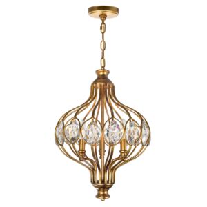 CWI Altair 3 Light Chandelier With Antique Bronze Finish