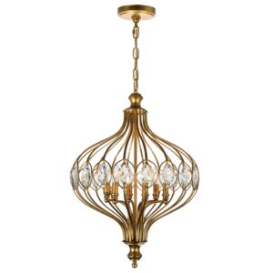 CWI Altair 6 Light Chandelier With Antique Bronze Finish