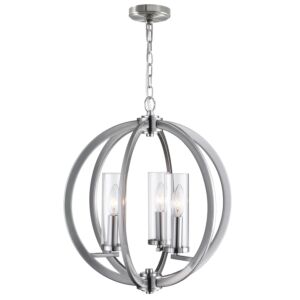 CWI Lighting Elton 3 Light Chandelier with Satin Nickel finish