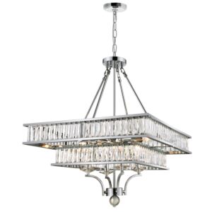 CWI Lighting Shalia 8 Light Chandelier with Chrome finish