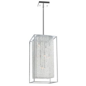 CWI Cube 11 Light Chandelier With Chrome Finish